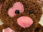 Dan Dee Valentine Chocolate Scented Teddy Bear Heart Stuffed Plush 15  Brown