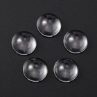 200pcs Transparent Half Round Glass Cabochons Clear 12 13x5 5 6 5mm