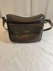 Vintage Brown Faux Leather Camera Shoulder Bag Carrying Case