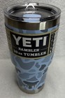 Yeti Rambler 30 Oz Tumbler Magslider Lid Blue gray Camo  rare  