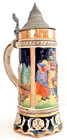 Vintage German Lidded Beer Stein Marked Made In Germany On The Handle 11 5    H