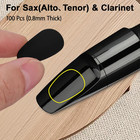 100 Pcs 0 8mm Thick Saxophone   Clarinet Mouthpiece Cushion  Alto tenor Sax   Cl