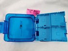 Official Nintendo 3ds Ds 16 Cartridge Case Carrying Card Blue Logo Hard Plastic