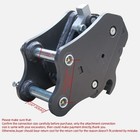 25mm Excavator Quick Hitch Coupler For 0 5-1 6 Ton Mini Excavator Free Ship
