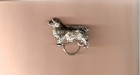 Clumber Spaniel Nickel Silver Eyeglass Holder Scarf Pin Jewelry 