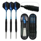 22g 3pcs set Tungsten Darts Set  Steel Tip shaft flight barrel case