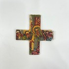 Painted Coptic Cross Icon Ethiopia