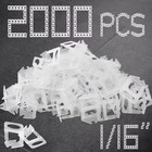 1 16  Tile Leveling System Spacers 2000 Pcs Tile Leveling Clips Kit Prevent T   