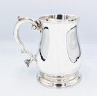 Fine George Ii Sterling Silver Half-pint Mug London 1758 John Payne