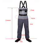 5-layer Fly Fishing Chest Waders Breathable Durable Wading Stocking Foot Wader