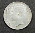 Belgium 1912 50 Centimes Silver Coin albert I