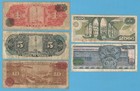 Lot Of 5 Mexico Banknotes - 1  5  10  50   2000 Pesos