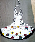 Vintage 60s Kessley Psychedelic Trippy Print Shift Halter Dress L 60s Love