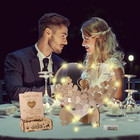 Arespark Wedding Guest Book Alternative  Wood Heart Drop Guest Book For Guests