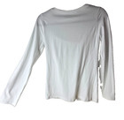 Ladies Size L  splash  Brand  Long Sleeve White Knit Top