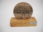 Zadok Arts Israel Mounted Silver Coin Sculpture-high-relief Jerusalem- 925-vg