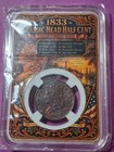 1833 Classic Half Cent  Au rb  Encapsulated 
