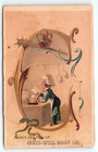 C1880 Good-will Soap Co  Alphabet Letter  c  Chef Victorian Trade Card Z1378