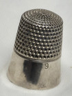 1925 Simons Brothers Sterling Silver Thimble  Initial Ffc Engraved  9