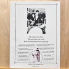 1991 Gilbey   s Gin Jazz Drummer Vintage Print Ad Alcohol Liquor Advert Art