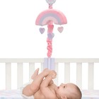 Bedtime Originals Rainbow Hearts Musical Baby Crib Mobile - Pink  Purple  Love