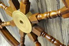 Nautical Antique Boat Ships Brass Gift Pirate Sea Wheel Wall Decor 24   Vintage