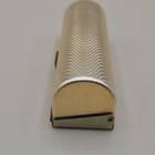 Vintage Gold Tone Lipstick Case Mirrored Interior 1980s Metal Tube Holder
