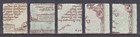 Latvia     Scott 95-99     1921 Surcharge Set     Used     Scv  30