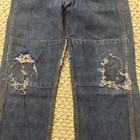 Vintage 50s Oshkosh B gosh Blue Jeans Youth Boys 21x19 Denim Usa Made
