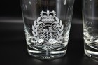 2 Vtg Ralph Lauren Estate Crest Double Old Fashioned Glasses Nwt Rl 2 Sets Avail