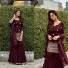 Designer Indian Pakistani Salwar Kameez Bollywood Wedding Party Wear Ethnic Suit