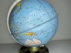 Vintage 1950s Ohio Art Tin Rotating Globe With Zodiac Base