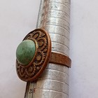 Rare Victorian Era Antique Ring With Green Stone Beautiful Vintage Jewelry