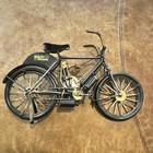 Harley-davidson Black Diecast Metal Miniature Motorcycle Model Replica