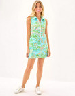 Nwt Lilly Pulitzer Size 14 Luxletic Kathy Bow Dress  sunbathers Bliss  Upf 50 