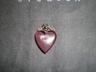 Steuben Glass Lavender Heart Pendant Or Charm - Good Condition