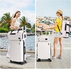 Hoteel 3-piece Luggage Set Carry On Suitcase With 100  Pc Hardshell W  Tsa Lock