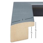 Craig Frames Contemporary  1 Inch Wide Dark Gray Picture Frame 2-pack