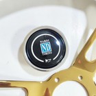 Nardi Mahogany Steering Wheel Nd Classic 380 Mm 15    Gold Aluminum