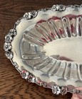 Antique Adelphi Quadruple Silverplate Oval Art Nouveau Floral Repousse Bowl 13 