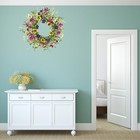 Spring Wreaths For Front Door Pansy Wreath With Colorful Pansy For Front Door   