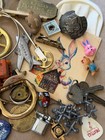 Vtg Junk Drawer Lot   Collectible   Treasures   Jewelry   Toy   Bottle Opener