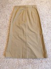 Yigal Azrou  l Long Cotton Button-front Maxi Skirt - Tan - Size 6 - Made In Nyc