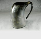 Viking Horn Drinking Mug Tankard Cup - Real Bull Horn Mug Just Like The