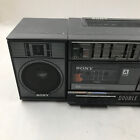 Vintage 90 s Sony Cfs-w400 Am fm Stereo Dual Cassette Boombox Radio Read