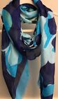 Nwt  38 Vera Bradley Soft Fringe Scarf Paradise Floral Lilac Or Serape Paradise