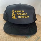 Black Rental Service Company San Sun Mesh Hat Snap Back Adult Size Baseball Cap
