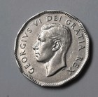 1951 Canada 5 Cents  sudbury Refinery  Coin With 100  Nickel - King George Vi