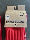 Evoshield Striped Baseball   Softball Game Socks Wb60105 red  Red Belt Included