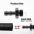 Evil Energy 6an Orb Male To 5 16  Barb Straight Fitting Adapter Fuel fluid